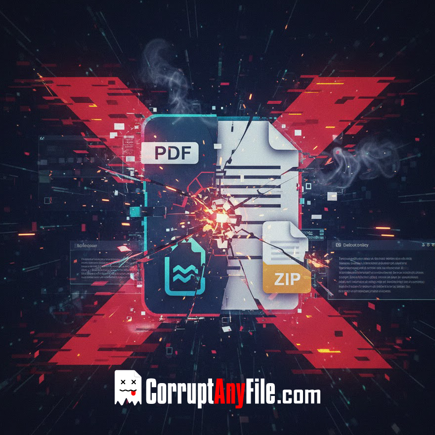 Corrupt Any File Online - Safely Corrupt Files in PDF, ZIP, DOCX Formats